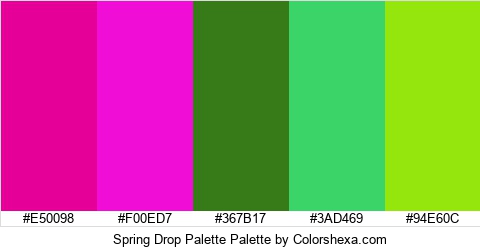 Spring Drop Palette Colors Logo