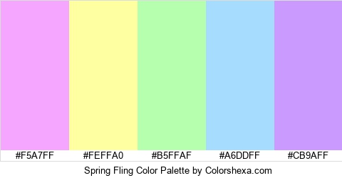 Spring Fling Color Colors Logo