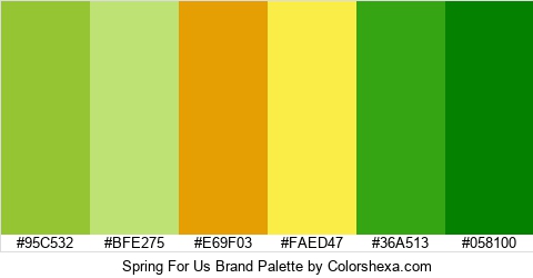 Spring For Us Brand Colors Logo