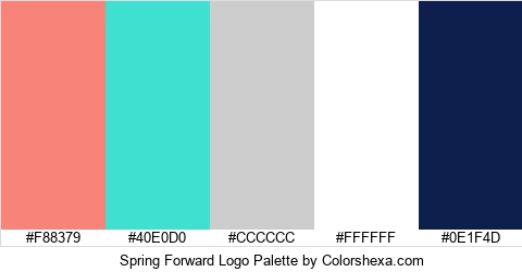 Spring Forward Logo Colors Logo