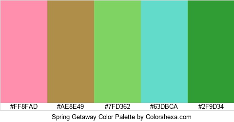 Spring Getaway Color Colors Logo