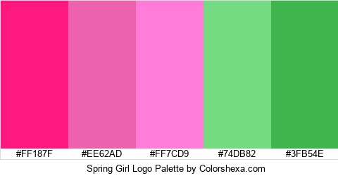 Spring Girl Logo Colors Logo