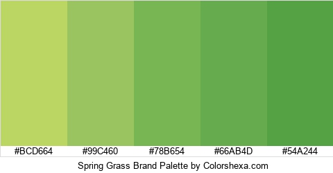 Spring Grass Brand Colors Logo