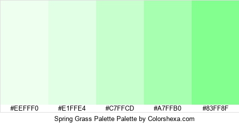 Spring Grass Palette Colors Logo