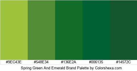 Spring Green And Emerald Brand Colors Logo