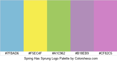 Spring Has Sprung Logo Colors Logo