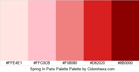 Spring In Paris Palette Colors Logo