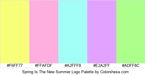Spring Is The New Summer Logo Colors Logo