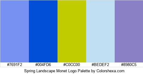Spring Landscape Monet Logo Colors Logo