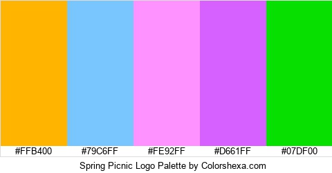 Spring Picnic Logo Colors Logo