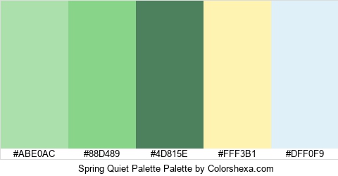 Spring Quiet Palette Colors Logo