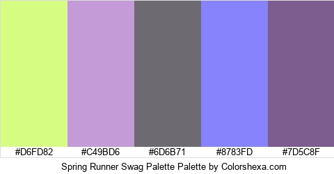Spring Runner Swag Palette Colors Logo