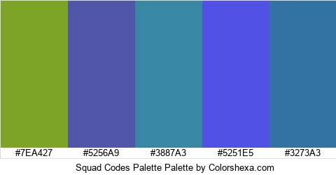 Squad Codes Palette Colors Logo