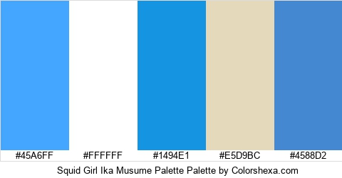 Squid Girl Ika Musume Palette Colors Logo