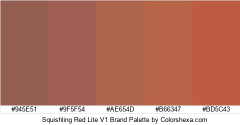 Squishling Red Lite V1 Brand Colors Logo