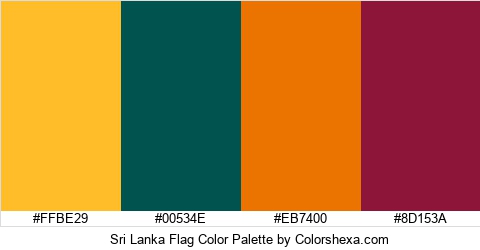 Sri Lanka Flag Color Colors Logo
