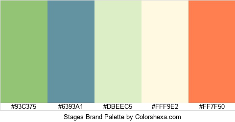 Stages Brand Colors Logo