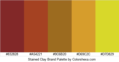 Stained Clay Brand Colors Logo