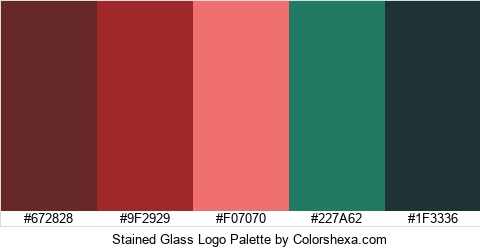 Stained Glass Logo Colors Logo