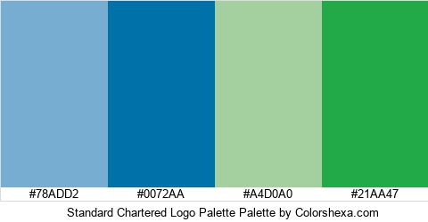 Standard Chartered Logo Palette Colors Logo