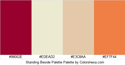 Standing Beside Palette Colors Logo