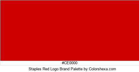 Staples Red Logo Brand Colors Logo