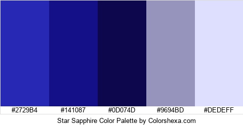 Star Sapphire Color Colors Logo