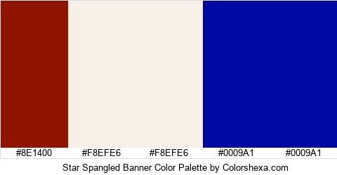Star Spangled Banner Color Colors Logo