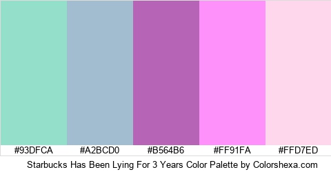 Starbucks Has Been Lying For 3 Years Color Colors Logo