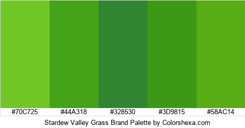 Stardew Valley Grass Brand Colors Logo