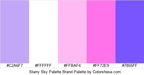 Starry Sky Palette Brand Colors Logo