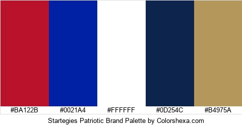 Startegies Patriotic Brand Colors Logo
