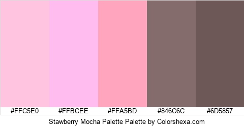 Stawberry Mocha Palette Colors Logo