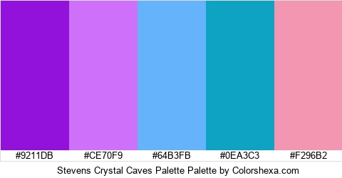 Stevens Crystal Caves Palette Colors Logo