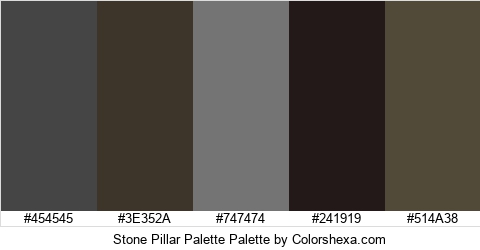 Stone Pillar Palette Colors Logo