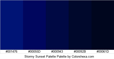 Stormy Sunset Palette Colors Logo