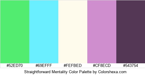 Straightforward Mentality Color Colors Logo