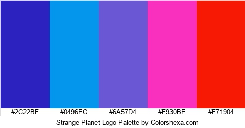 Strange Planet Logo Colors Logo