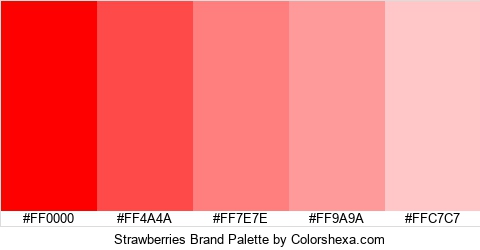 Strawberries Brand Colors Logo