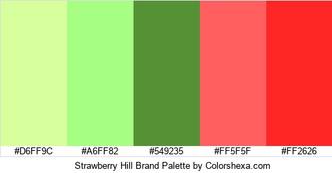Strawberry Hill Brand Colors Logo