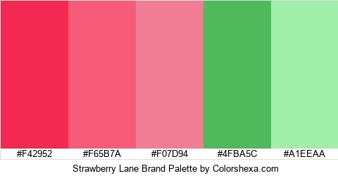 Strawberry Lane Brand Colors Logo