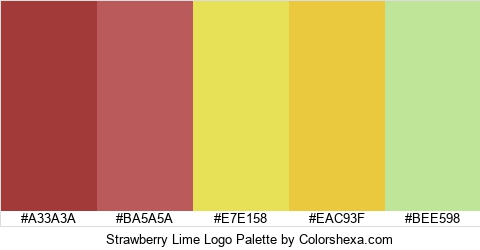 Strawberry Lime Logo Colors Logo