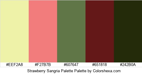 Strawberry Sangria Palette Colors Logo