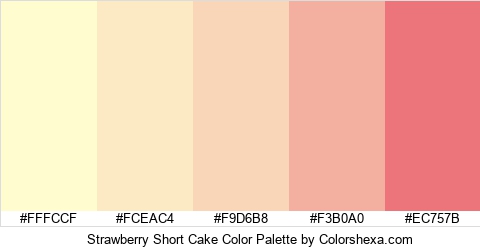 Strawberry Short Cake Color Colors Logo