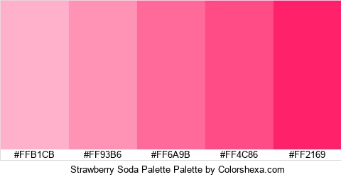 Strawberry Soda Palette Colors Logo