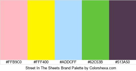 Street In The Sheets Brand Colors Logo
