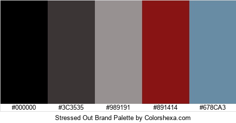 Stressed Out Brand Colors Logo