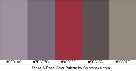 Strike A Pose Color Colors Logo