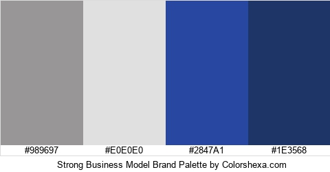 Strong Business Model Brand Colors Logo