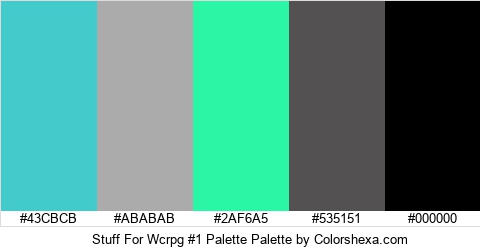 Stuff For Wcrpg #1 Palette Colors Logo
